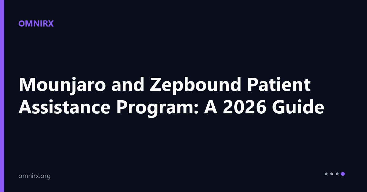 Mounjaro and Zepbound Patient Assistance Program: A 2026 Guide -- OmniRx